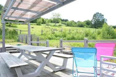 Le Fou du Village, Maison de vacances spacieuse avec terrasse à Bièvre - Photo 29