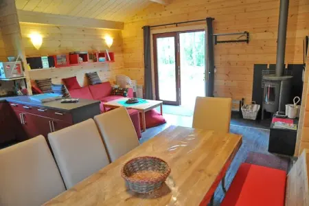 Village de Vacances Oignies 4, Chalet moderne en bois avec poêle à bois, en forêt - Photo 6