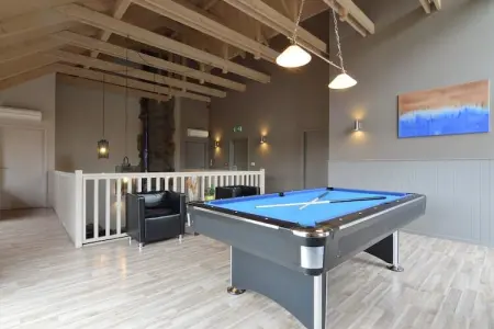 Le Lodge à 8 Brins, Villa luxueuse avec sauna et jacuzzi à Nadrin en Belgique - Photo 4