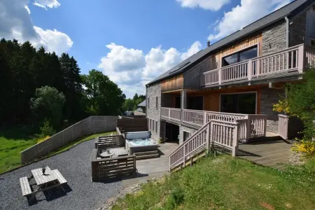 Le Lodge à 8 Brins, Villa luxueuse avec sauna et jacuzzi à Nadrin en Belgique - Photo 34