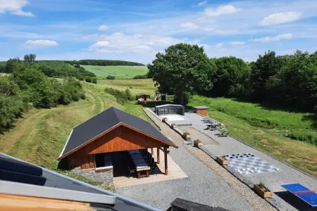 Le Lodge à 8 Brins, Villa luxueuse avec sauna et jacuzzi à Nadrin en Belgique - Photo 39