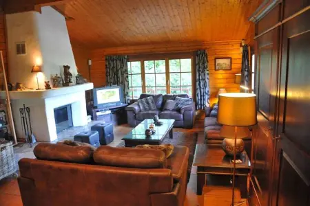 De Kleine Beer, Beau chalet en bois près de Durbuy avec balcon privé - Photo 1