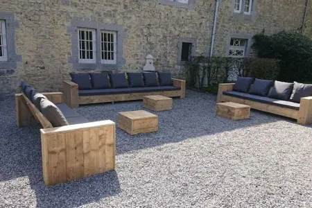 La Madeleine, Maison de vacances du XVIIIe siècle avec sauna, piscine intérieure, billard, BBQ et plaine de jeux. - Photo 5