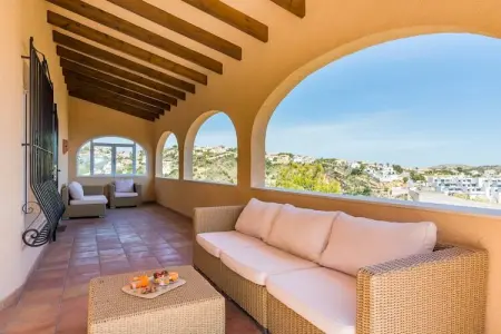 Casa Camelias, Belle maison de vacances 6p avec piscine à débordement, vue mer phénoménale - Photo 16