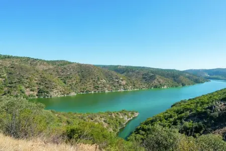 La Galana, Maison de vacances moderne à Herrera de Alcántara. Piscine - Photo 38