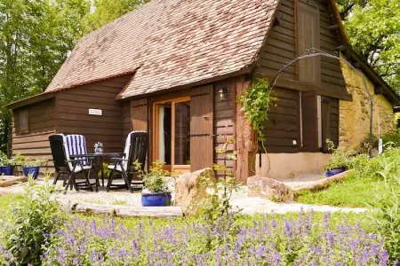 Le Phénix, Luxueux chalet avec piscine privée à Thenon - Photo 5