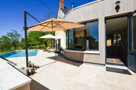 Gite vallée de la Loire, Magnifique maison restaurée près de Thizay avec piscine privee - Photo 22