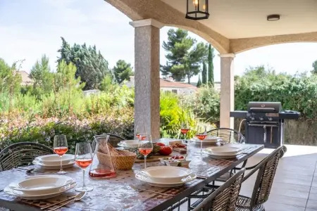 Villa l'Olivier, Villa spacieuse à Pouzols-Minervois avec piscine - Photo 24