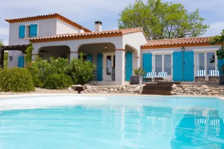 Villa Lézard Bleu, Villa moderne à Camplong avec piscine privée - Photo 9