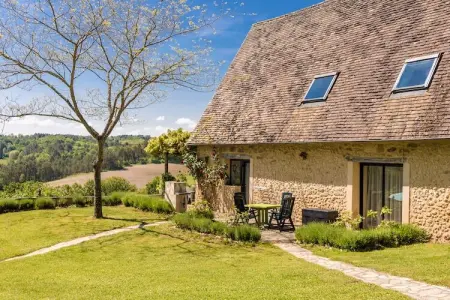 Le Tournant, Belle maison de vacances avec piscine à Thenon - Photo 12