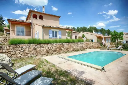 Villa Joyeuse 22, Jolie maison de vacances, terrasse à Joyeuse, sud France - Photo 5