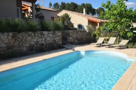 Villa Joyeuse 22, Jolie maison de vacances, terrasse à Joyeuse, sud France - Photo 6