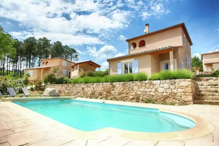 Villa Joyeuse 22, Jolie maison de vacances, terrasse à Joyeuse, sud France - Photo 12