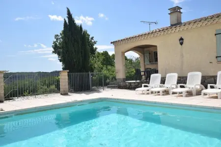 Villa Chassagnes, Maison de vacances paisible aux Vans, Ardèche avec piscine - Photo 6