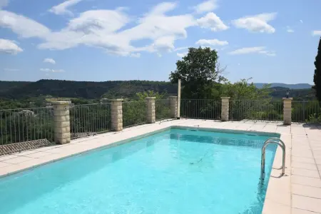 Villa Chassagnes, Maison de vacances tranquille aux Vans, Ardèche avec piscine - Photo 26