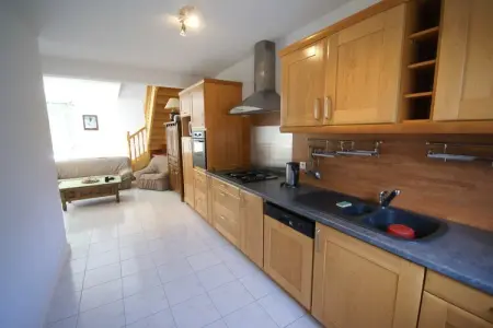 Maison de vacances A, Maison de vacances confortable jumelée à 700 m de la plage en Bretagne - Photo 4