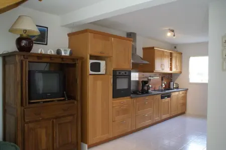 Maison de vacances A, Maison de vacances confortable jumelée à 700 m de la plage en Bretagne - Photo 5