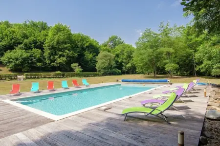 Moulin du Bouc, Maison de vacances près rivière avec piscine (12x6) Saint-Médard-d'Excideuil - Photo 1