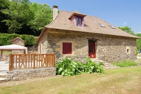 Moulin du Bouc, Maison de vacances près rivière avec piscine (12x6) Saint-Médard-d'Excideuil - Photo 5