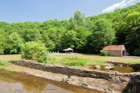 Moulin du Bouc, Maison de vacances près rivière avec piscine (12x6) Saint-Médard-d'Excideuil - Photo 33
