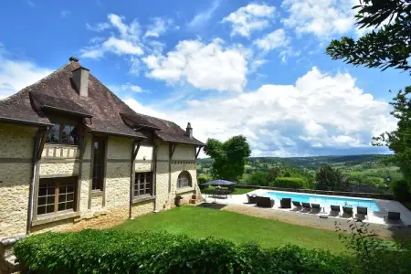Demeure de charme Belves, Spacieuse demeure avec piscine à Belvès - Photo 5