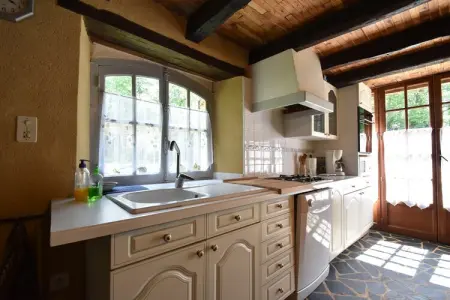 Maison de vacances Villefranche du Perigord, Maison de vacances cosy à Villefranche-du-Périgord, jardin - Photo 16