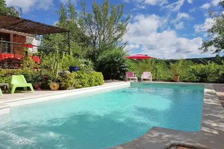 Les Chênes- SAINT-BRÈS, Villa ancienne avec piscine privée à Saint-Brès - Photo 18