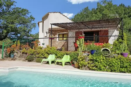 Les Chênes- SAINT-BRÈS, Villa ancienne avec piscine privée à Saint-Brès - Photo 21