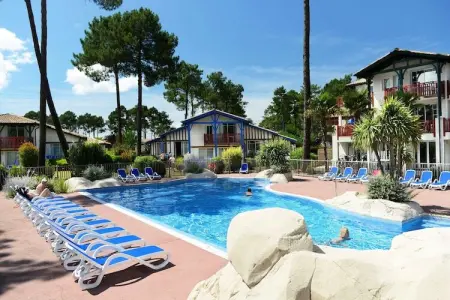 Les Greens du Bassin 5, Maison de vacances mitoyenne dans un environnement verdoyant - Photo 13