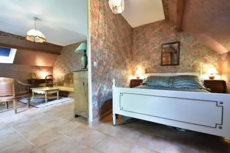 La Riviere, Maison de vacances de charme à Faverolles, piscine et étang - Photo 13