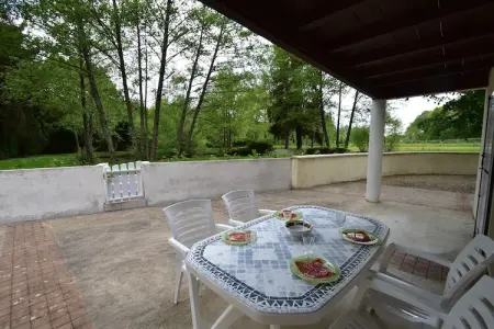 La Riviere, Maison de vacances de charme à Faverolles, piscine et étang - Photo 18