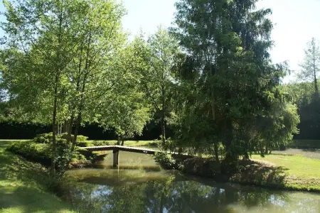 La Riviere, Maison de vacances de charme à Faverolles, piscine et étang - Photo 33