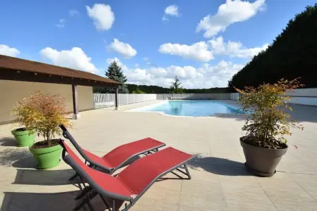 La Riviere, Maison de vacances de charme à Faverolles, piscine et étang - Photo 39