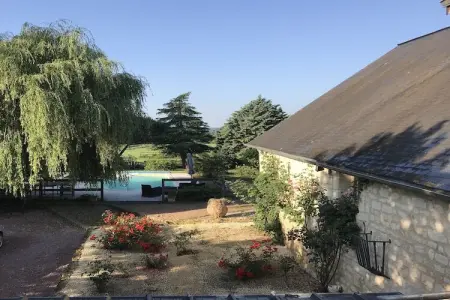 Maison de vacances Cinais, Ancienne maison de douane avec grand jardin et piscine privée. 4 km de Chinon - Photo 21