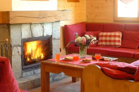 Les Chalets de l'Altiport 5, Chalet luxueux avec cheminée dans la région de l'Alpe d'Huez - Photo 3