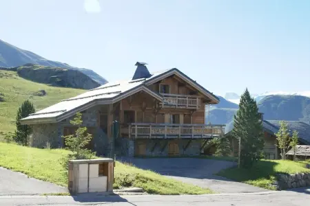 Les Chalets de l'Altiport 3, Chalet luxueux avec cheminée dans la région de l'Alpe d'Huez - Photo 10
