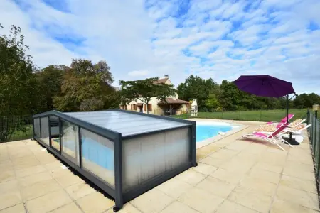 Maison de vacances Uzech, Maison de vacances spacieuse avec piscine privée à Uzech - Photo 19
