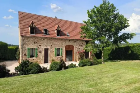Maison de vacances Lavercantiere, Maison de vacances ancienne avec terrasse à Lavercantière - Photo 32