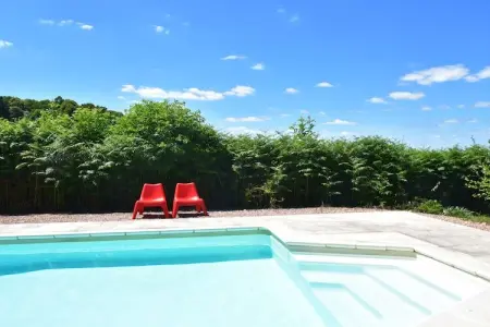 Vue de Pannecière, Ravissante maison de vacances à Chaumard avec piscine privée - Photo 6