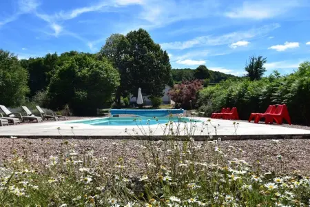 Vue de Pannecière, Ravissante maison de vacances à Chaumard avec piscine privée - Photo 12