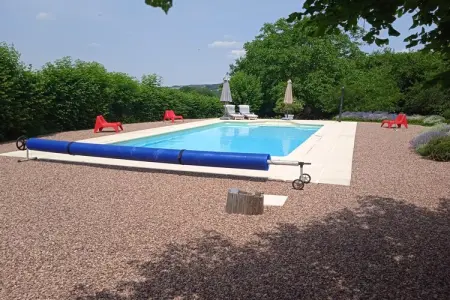 Vue de Pannecière, Ravissante maison de vacances à Chaumard avec piscine privée - Photo 48