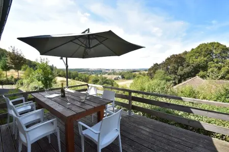 Gite 6 pers Bellevue - Le-Chardonneret, Maison de vacances spacieuse avec piscine à Cuzy - Photo 12