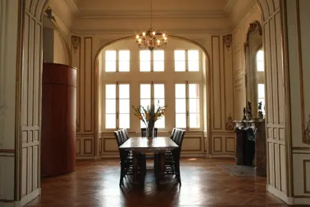 Grand Salon, Château confortable avec piscine à Serrières-en-Chautagne - Photo 13