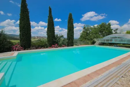 Villa Fiorella Dieci, Villa luxueuse avec piscine privée à San Venanzo - Photo 5