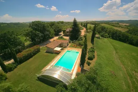 Villa Fiorella Dieci, Villa luxueuse avec piscine privée à San Venanzo - Photo 14