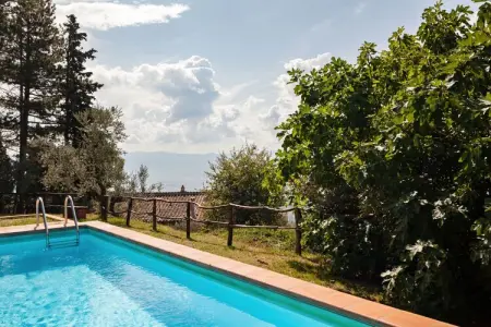 Belvedere Acacie, Ferme rustique à Castelfranco Piandiscò avec vue panoramique - Photo 14