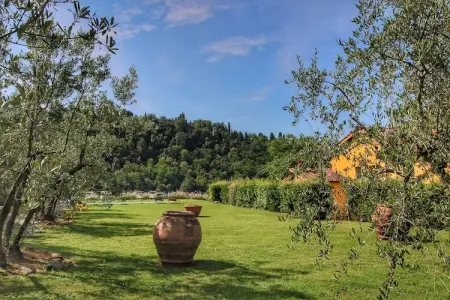 Podere Pulicciano Orciaia, Appartement cosy à Castelfranco di Sopra, pelouse et piscine - Photo 5