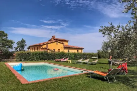 Podere Pulicciano Orciaia, Appartement cosy à Castelfranco di Sopra, pelouse et piscine - Photo 7