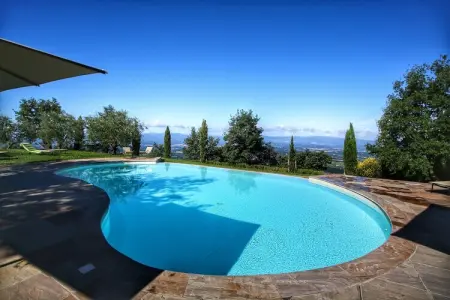 Caprifoglia, Ferme contemporain à Loro Ciuffenna avec piscine - Photo 11