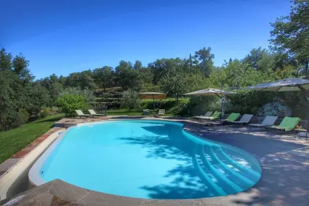 Caprifoglia, Ferme contemporain à Loro Ciuffenna avec piscine - Photo 14